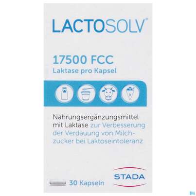 Lactosolv Kapseln Enzym Lactase 17500 Fcc Dose 30st, A-Nr.: 3949041 - 01