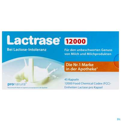 Lactrase Kapseln 12.000 Fcc -pro Natura 45st, A-Nr.: 4797231 - 01