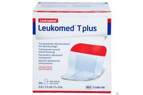 Wundverband Leukomed T Plus Folienverband/+auflage Steril 7,2x 5cm 50st, A-Nr.: 3072810 - 01