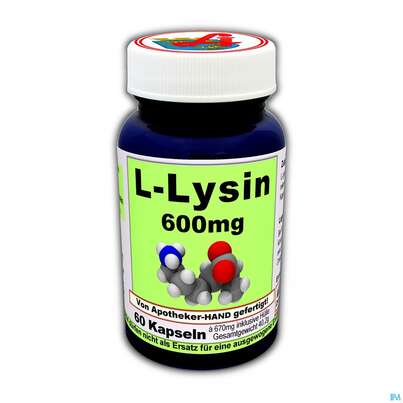 L-lysin Kapseln 600mg Apo Dreifaltigk. 60st, A-Nr.: 4371035 - 01