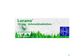 Lorano Schmelztabl 10mg 10st, A-Nr.: 3545378 - 01