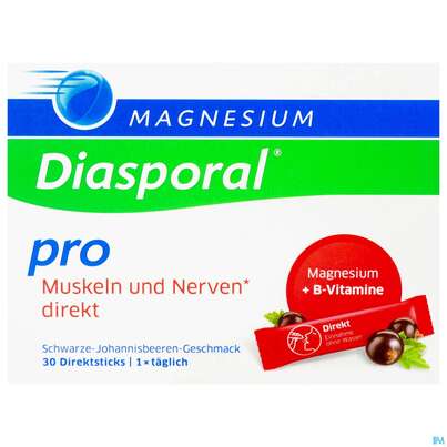 Magnesium Diasporal/pro/direkt +b-vitamin Muskel +nerven 30st, A-Nr.: 5722407 - 01