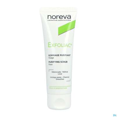 Sie sehen eine Packung Noreva Exfoliac Gesichtspeeling 50ml, Produktbild: 03 Noreva Exfoliac Gesichtspeeling 50ml, A-Nr.: 5214214 - 03