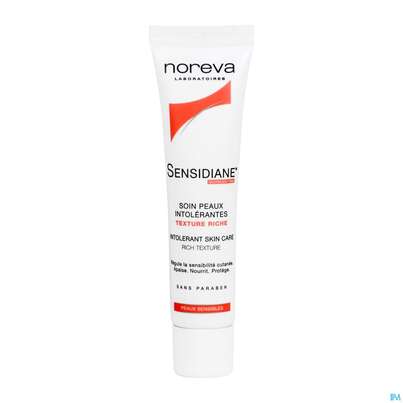 Sie sehen eine Packung Noreva Sensidiane Trockene Empfindliche Haut 40ml, Produktbild: 03 Noreva Sensidiane Trockene Empfindliche Haut 40ml, A-Nr.: 4125052 - 03