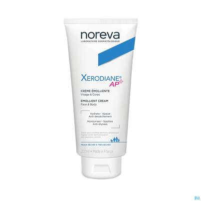 Sie sehen eine Packung Noreva Xerodiane Ap+ Creme Tube 200ml, Produktbild: 05 Noreva Xerodiane Ap+ Creme Tube 200ml, A-Nr.: 4606805 - 05