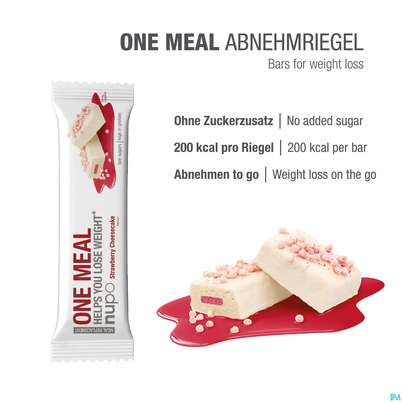 Nupo Lebenswert Onemeal/bar Strawberry 60g, A-Nr.: 5739106 - 03