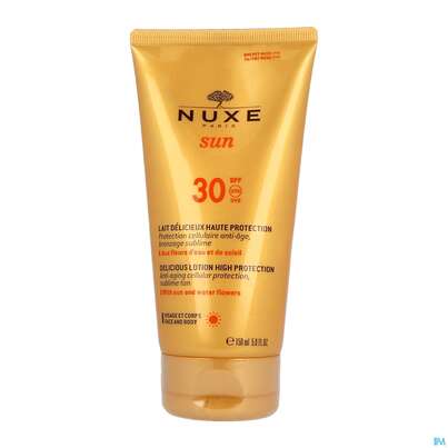Sie sehen eine Packung Sonnenprodukte Nuxe Sun Lait Delicieux Haute Protection Lsf30 150ml, Produktbild: 03 Sonnenprodukte Nuxe Sun Lait Delicieux Haute Protection Lsf30 150ml, A-Nr.: 4338428 - 03
