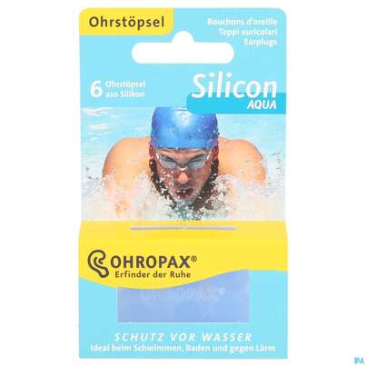 Ohrenschutz Ohropax Silicon g.laerm/wasser/wind Aqua 6st, A-Nr.: 4159306 - 01