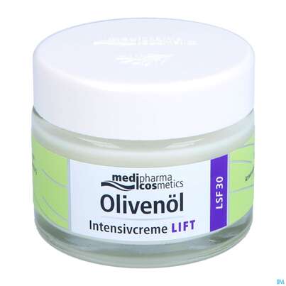Sie sehen eine Packung Oliven Oel Dr.theiss Intensivcreme Lift 50ml, Produktbild: 07 Oliven Oel Dr.theiss Intensivcreme Lift 50ml, A-Nr.: 5614310 - 07