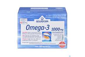 Omega -3 Kapseln 1000mg Gesundform 180st, A-Nr.: 3055042 - 01