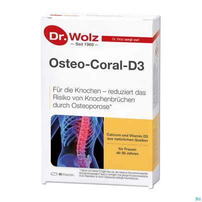 Osteo Coral D3 Kapseln Dr.wolz Nr 60652 60st, A-Nr.: 4151380 - 02