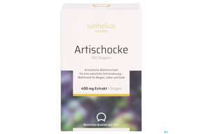 Sie sehen eine Packung Artischocken Dragees Sanhelios Nr.62020 100st, Produktbild: 01 Artischocken Dragees Sanhelios Nr.62020 100st, A-Nr.: 2478007 - 01
