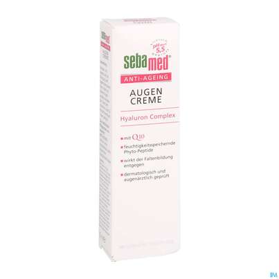Sie sehen eine Packung Sebamed/sebapharma Anti-ageing Augencreme 15ml, Produktbild: 02 Sebamed/sebapharma Anti-ageing Augencreme 15ml, A-Nr.: 3399623 - 02