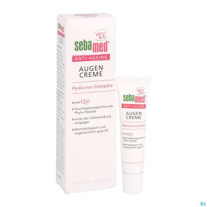 Sie sehen eine Packung Sebamed/sebapharma Anti-ageing Augencreme 15ml, Produktbild: 04 Sebamed/sebapharma Anti-ageing Augencreme 15ml, A-Nr.: 3399623 - 04