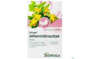 Sie sehen eine Packung Sidroga Tee Doppelkammerbeutel Johanniskraut 20st, Produktbild: 01 Sidroga Tee Doppelkammerbeutel Johanniskraut 20st, A-Nr.: 2445433 - 01