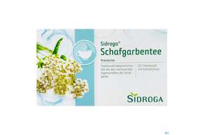 Sie sehen eine Packung Sidroga Tee Doppelkammerbeutel Schafgarbe 20st, Produktbild: 01 Sidroga Tee Doppelkammerbeutel Schafgarbe 20st, A-Nr.: 3723087 - 01