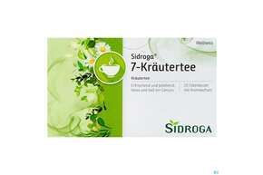 Sie sehen eine Packung Sidroga Tee Doppelkammerbeutel Wellness 7-kraeuter 20st, Produktbild: 01 Sidroga Tee Doppelkammerbeutel Wellness 7-kraeuter 20st, A-Nr.: 3755408 - 01