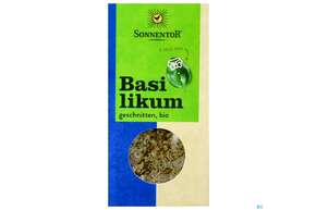 Sie sehen eine Packung Sonnentor Bio Basilikum Geschnitten 00317 15g, Produktbild: 01 Sonnentor Bio Basilikum Geschnitten 00317 15g, A-Nr.: 3739929 - 01