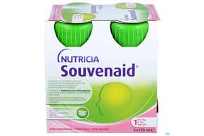 Sie sehen eine Packung Souvenaid 125ml Vitalflasche Erdbeere 24st, Produktbild: 01 Souvenaid 125ml Vitalflasche Erdbeere 24st, A-Nr.: 4133608 - 01