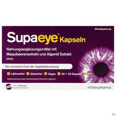 Sie sehen eine Packung Supamun Augenschutz Kapseln 60st, Produktbild: 01 Supamun Augenschutz Kapseln 60st, A-Nr.: 5454332 - 01