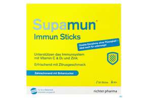 Sie sehen eine Packung Supamun Immun Sticks 30st, Produktbild: 01 Supamun Immun Sticks 30st, A-Nr.: 5091036 - 01