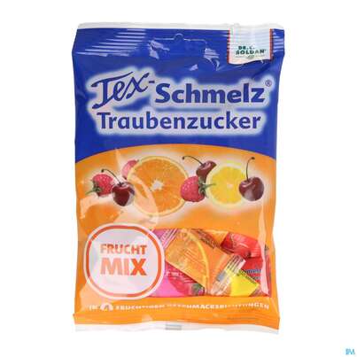 Tex-schmelz Traubenzucker Beutel Frucht-mix 75g, A-Nr.: 4898742 - 01