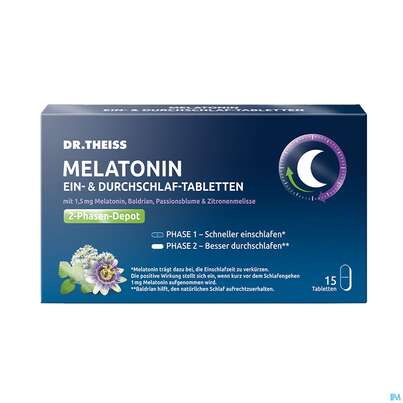 Melatonin Tabl Ein +durchschlaf Dr.theiss 15st, A-Nr.: 5800320 - 03