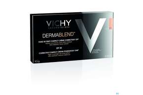 Sie sehen eine Packung Vichy Dermablend Kompakt-creme-make-up Nuance 25 Nude 9,5g, Produktbild: 01 Vichy Dermablend Kompakt-creme-make-up Nuance 25 Nude 9,5g, A-Nr.: 4150529 - 01