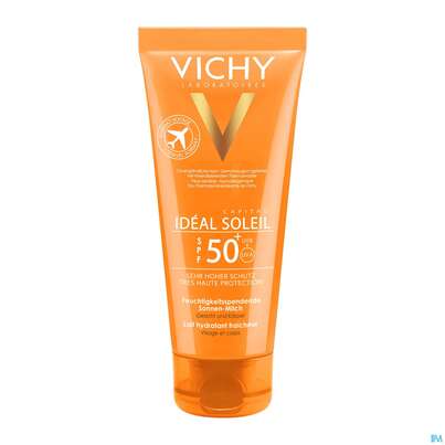 Sie sehen eine Packung Sonnenprodukte Vichy Ideal Soleil Familienmilch Lsf50+ 100ml, Produktbild: 01 Sonnenprodukte Vichy Ideal Soleil Familienmilch Lsf50+ 100ml, A-Nr.: 4604829 - 01