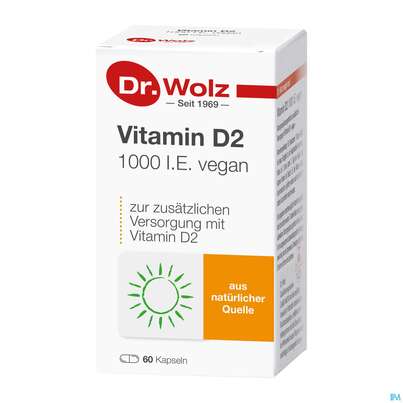 Vitamin D2 Kapseln Vegan Dr.wolz 60584 60st, A-Nr.: 4164796 - 02