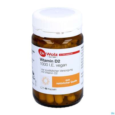 Vitamin D2 Kapseln Vegan Dr.wolz 60584 60st, A-Nr.: 4164796 - 06