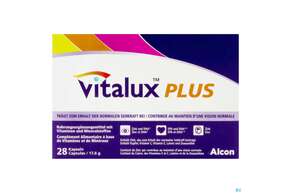 Sie sehen eine Packung Vitalux Plus Kapseln 28st, Produktbild: 01 Vitalux Plus Kapseln 28st, A-Nr.: 5713696 - 01