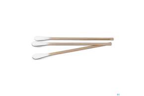 Sie sehen eine Packung Wattestaebchen Holz 15cm Kopf Klein 4mm 71010 100st, Produktbild: 01 Wattestaebchen Holz 15cm Kopf Klein 4mm 71010 100st, A-Nr.: 4843913 - 01