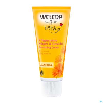 Sie sehen eine Packung Weleda Calendula Pflegecreme Koerper & Gesicht 75ml, Produktbild: 03 Weleda Calendula Pflegecreme Koerper & Gesicht 75ml, A-Nr.: 3015060 - 03