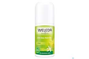 Sie sehen eine Packung Weleda Citrus 24h Deo Roll-on 50ml, Produktbild: 01 Weleda Citrus 24h Deo Roll-on 50ml, A-Nr.: 4540213 - 01