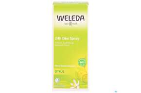 Sie sehen eine Packung Weleda Citrus 24h Deo Spray 100ml, Produktbild: 01 Weleda Citrus 24h Deo Spray 100ml, A-Nr.: 1132034 - 01