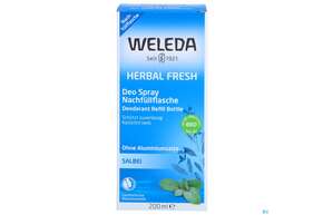 Sie sehen eine Packung Weleda Herbal Fresh Deo Spray Salbei Nf 200ml, Produktbild: 01 Weleda Herbal Fresh Deo Spray Salbei Nf 200ml, A-Nr.: 2315096 - 01