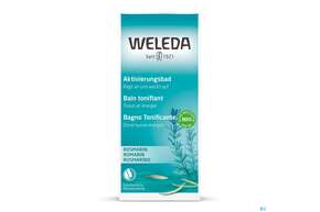 Sie sehen eine Packung Weleda Rosmarin Aktivierungsbad 200ml, Produktbild: 01 Weleda Rosmarin Aktivierungsbad 200ml, A-Nr.: 5034469 - 01